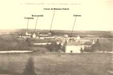 (détails) le château et les fermes de Vierville en direction de Grandcamp