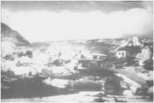 (film excerpt) The descent of Vierville around June 7 (detail) 2 wrecks of LCT in front of Les Moulins, at the bottom left we see the wreck of LCI 92.