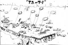 (details) sketch by an American of 1944 showing the activities of the airfield