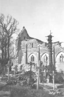 Winter 1945 (details) Prior to the repositioning of the cock