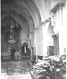 Collection document: Vierville church before and after the landings
