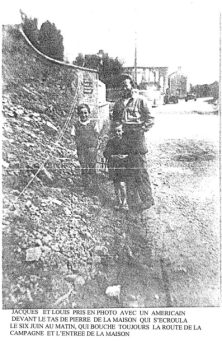 Jacques und Louis Olard mit einem GI