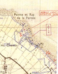 Plans du WN 74 à la Percée, établi par les Américains avant le 6 juin (détails)