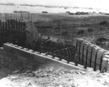 (détails) Bunker en construction au WN66, N°2 sur le plan du WN (détails)