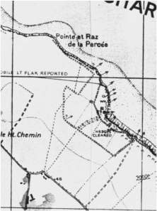 Plans du WN 74 à la Percée, établi par les Américains avant le 6 juin (détails)