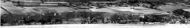 The western part of the beach and the village of Vierville, June 30, 1943, montage by Thierry Nicolle