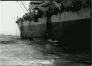 Captain Hermann Wall von 165th Cie Photo, an Bord eines Transports vor dem Aussteigen