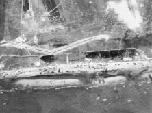 La côte du Ruquet à Saint-Laurent , photographiée par des sous-marins Alliés vers 1943, avant les destructions et fortifications réalisées par les Allemands (détails) Ent
