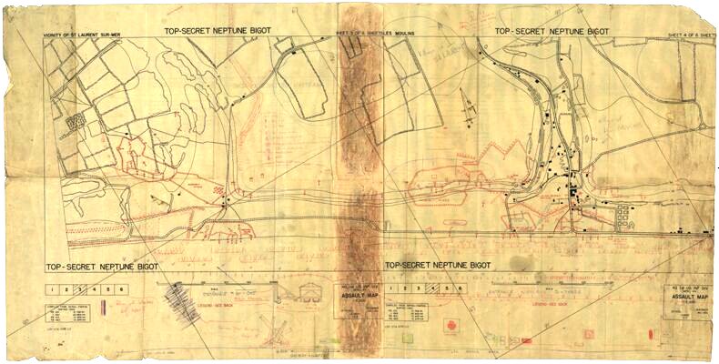 Sammlungsdokument: Für Omaha Beach vorbereitete Karten