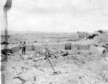 (details) (details) A wooden cannon for use as lure, in an unprotected position