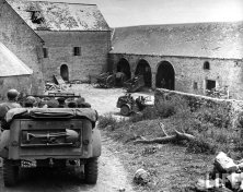 (details) the generals of the Pentagon on 12 June 44 at the farm of Grévilly