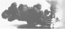 the USS "Texas" in action (details)