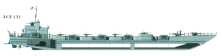 Plan d'un LCF3 (Landing Craft Flak) (détails) LCT(R) 48 de retour vers l'Angleterre