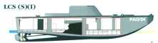 Plan d'un LCS (Landing Craft Support) (détails) Un LCS