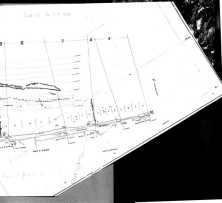 the detailed hydrographic survey of the harbour dated 5 August 44, after the post-temporary changes