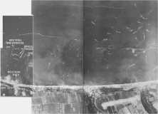 Aerial view of Mulberry A on June 15, 1944 (details) (details)