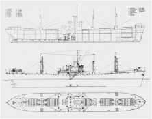 (détails) Plan d'un Liberty ship