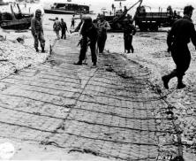 (détails) Aménagement des sorties de plage vers la route de bord de mer, avec pose de grillages Sommerfeld