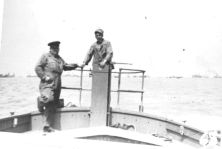 On board a J boat motorized lifeboat