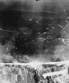 Aerial view of Mulberry A on June 15, 1944 (details) (details)