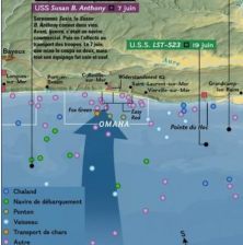 (see details) Ports Mulberry A and Gooseberry 2 after the storm, June 23 Harbour plans August 5, after strengthening the Gooseberry and abandoning the Mulberry The wrecks