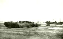 a stranded barge